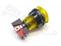 Push button Arcade/Joystick transparent yellow with lighting 24.2mm